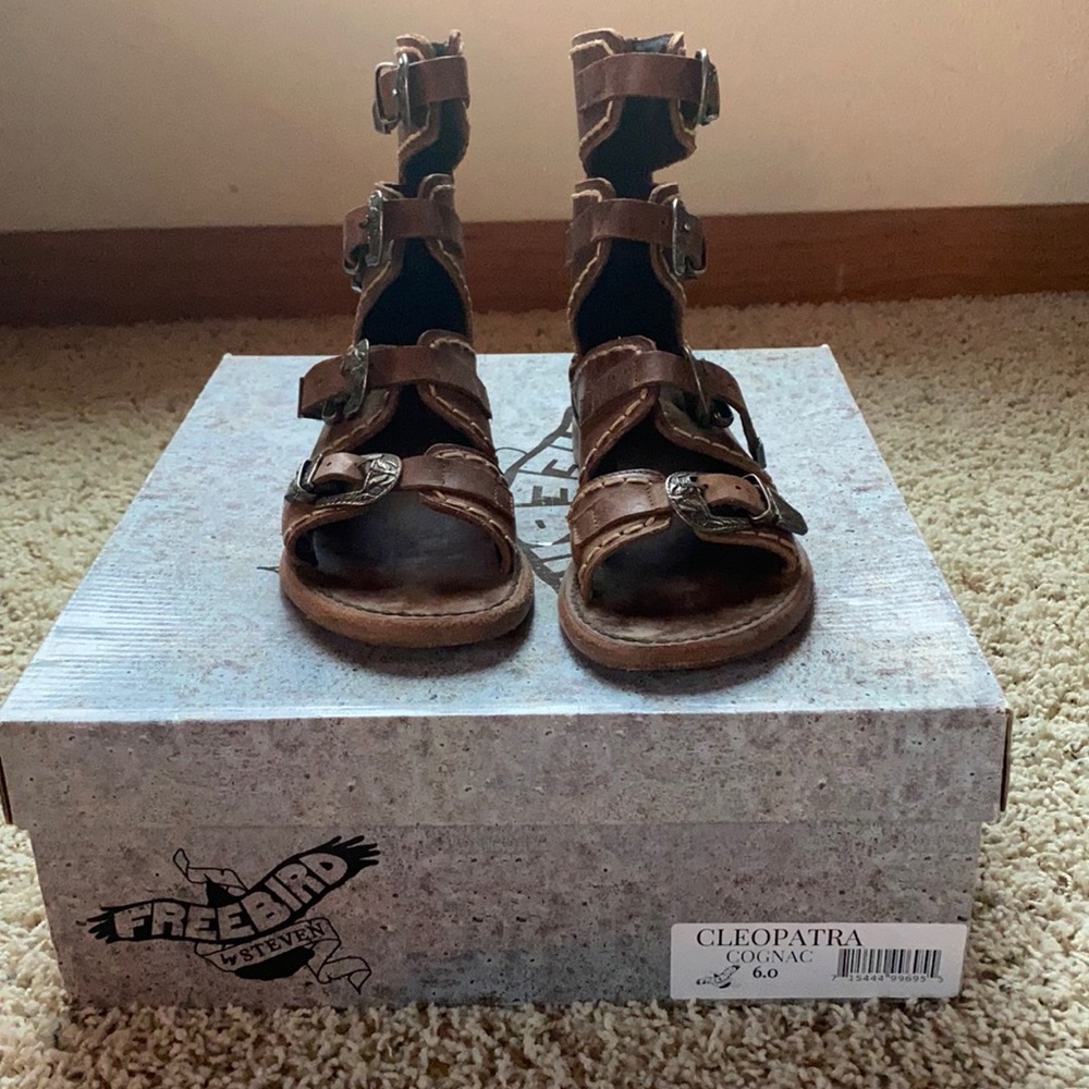 Freebird sandals: cleopatra size: 6 color: brown